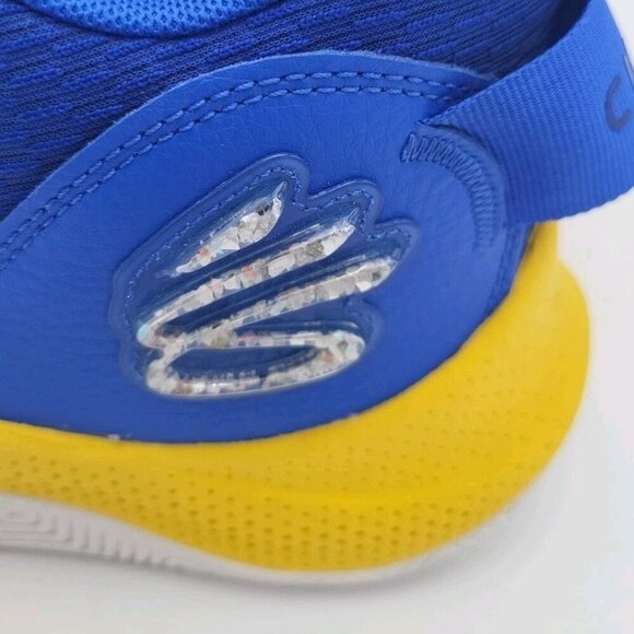 Curry Under Armour Size Mens 8.5 Womens 10 3Z7 Royal Taxi New No Box Yello Logo - Picture 3 of 12